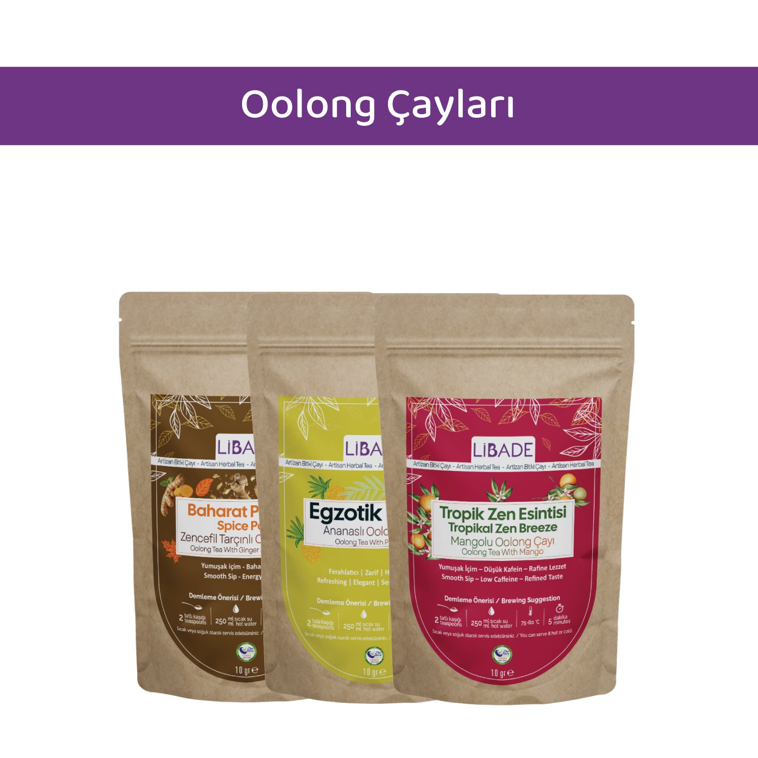 Oolong Çayları Tanışma Paketi | 3’lü Deneme Seti | Aromalı Oolong Çayı