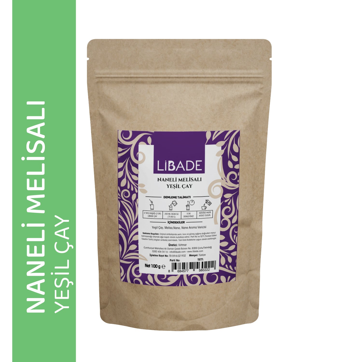 Libade Naneli Melisalı Yeşil Çay