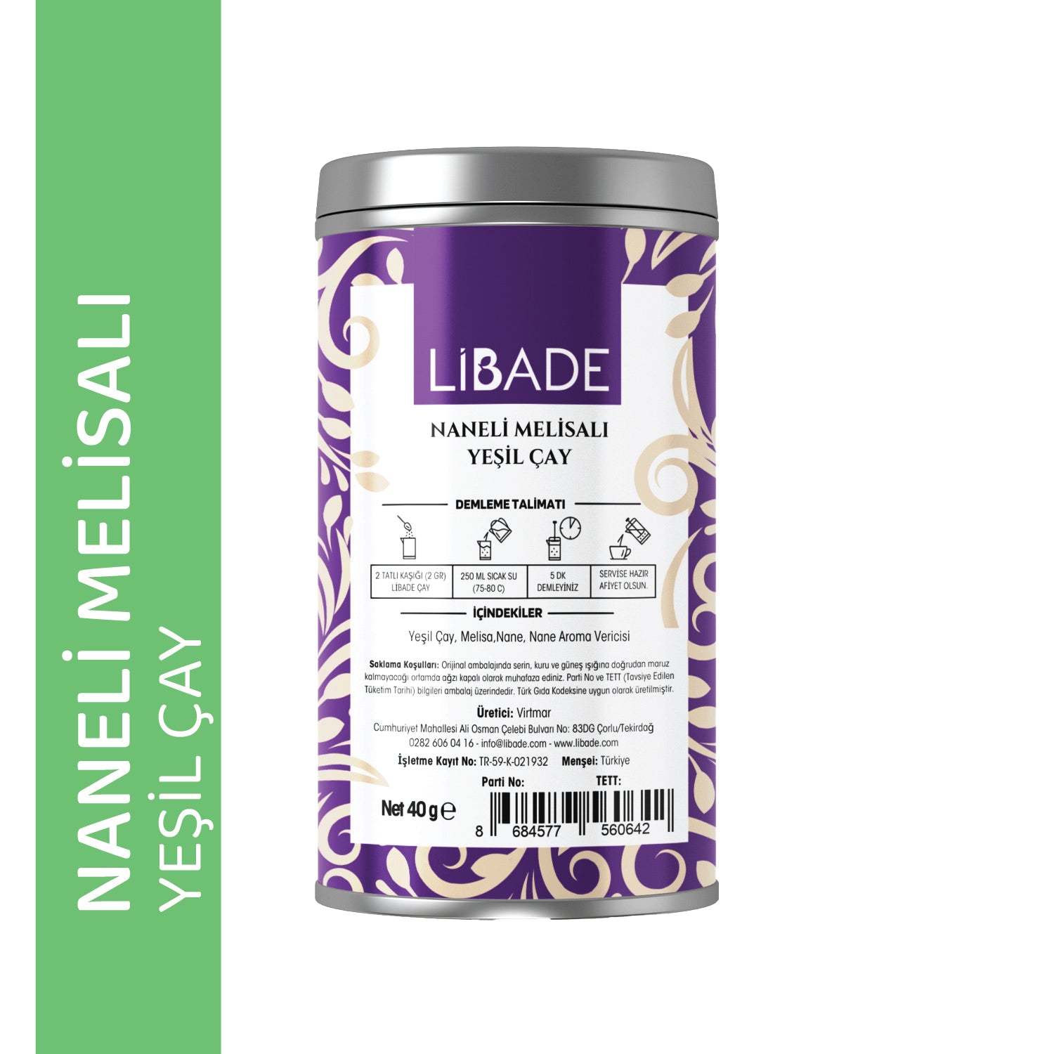 Libade Naneli Melisalı Yeşil Çay