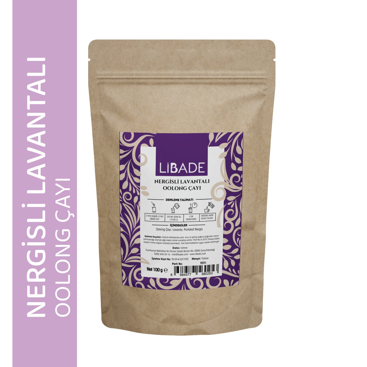 Libade Nergisli Lavantalı Oolong Çayı