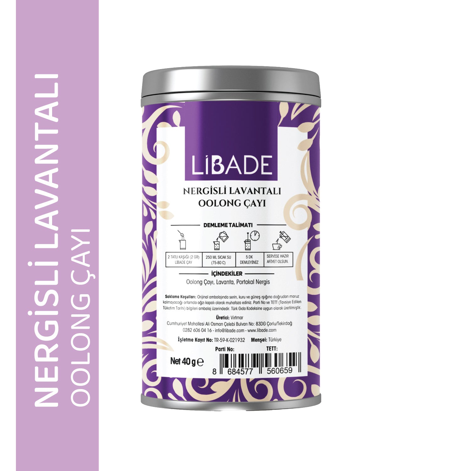 Libade Nergisli Lavantalı Oolong Çayı